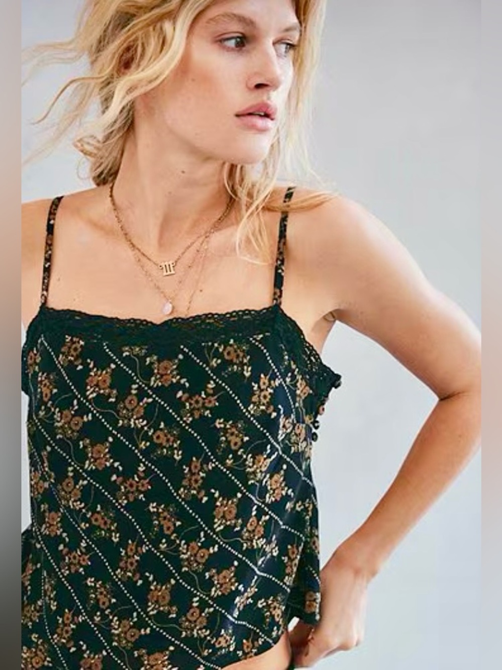 NWT FREE PEOPLE MARGOT BALI FLORAL CAMI TOP